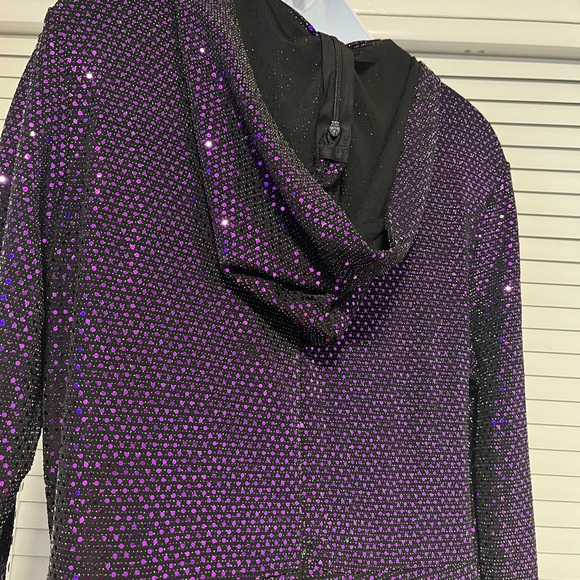 Shimmery Purple Jumper with hood. Perfect timing for the holiday!! - Picture 4 of 8